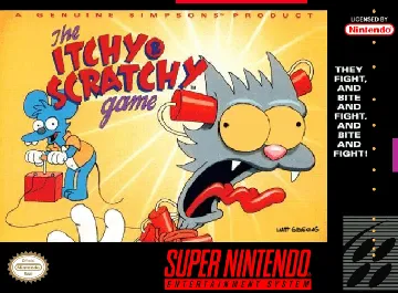 Itchy & Scratchy Game, The (USA) box cover front